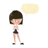 cartoon angry woman with speech bubble N2