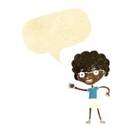 cartoon sporty person with speech bubble