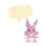 cartoon rabbit with speech bubble N2