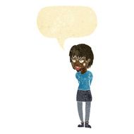 cartoon woman with plaster on face speech bubble N2