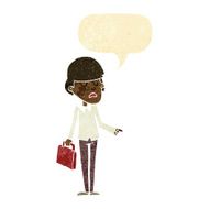 cartoon arrogant businessman pointing with speech bubble