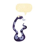 cartoon snake with speech bubble N3