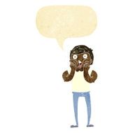 cartoon gasping man with speech bubble