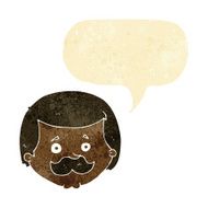 cartoon man with mustache speech bubble N5