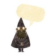 cartoon wizard with speech bubble N2