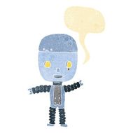 cartoon robot with speech bubble N4