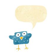 cartoon bird with speech bubble N14