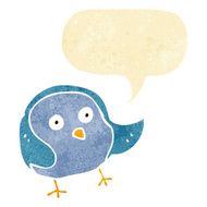 cartoon bird with speech bubble N15