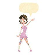 cartoon woman with tattoos speech bubble N2