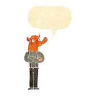 cartoon man with fox head speech bubble