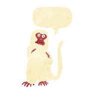 cartoon monkey with speech bubble