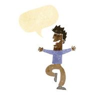 cartoon laughing man with speech bubble N2