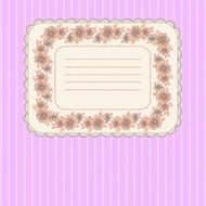 Card with floral frame N2