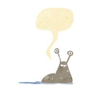 cartoon slug with speech bubble N2