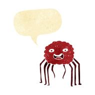 cartoon spider with speech bubble N2