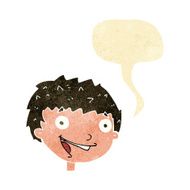 cartoon laughing boy with speech bubble N2