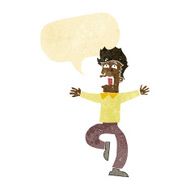 cartoon terrified man with speech bubble N8