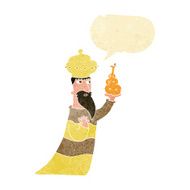 one of the three wise men with speech bubble N3