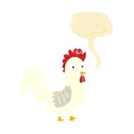 cartoon rooster with speech bubble N2
