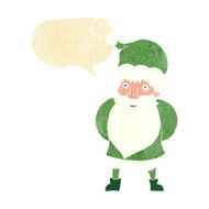 cartoon santa claus with speech bubble N10