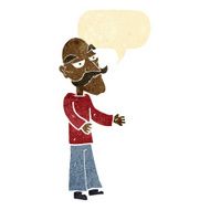 cartoon old man with mustache speech bubble