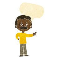 cartoon man with mustache pointing speech bubble N2