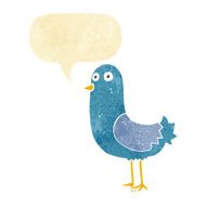 cartoon bird with speech bubble N21
