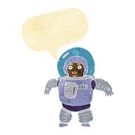cartoon space man with speech bubble N2