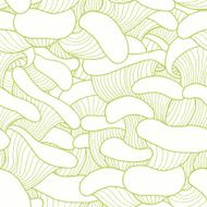 Seamless pattern with mushrooms
