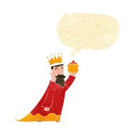 one of the three wise men with speech bubble N4