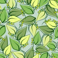 Abstract seamless spring pattern