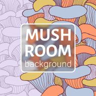 Colorful background with mushrooms N2