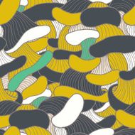 Seamless pattern with mushrooms N3