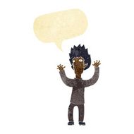 cartoon vampire with speech bubble N8