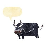 cartoon bull with speech bubble N2