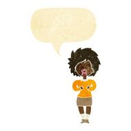 cartoon screaming woman with speech bubble N2