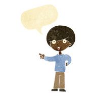 cartoon pointing boy with speech bubble N5