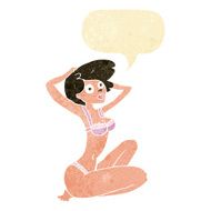 cartoon underwear model with speech bubble N2
