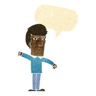 cartoon angry man with speech bubble N6