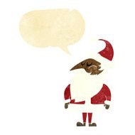 cartoon santa claus with speech bubble N12