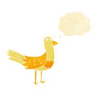 cartoon bird with speech bubble N22