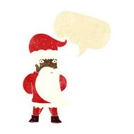 cartoon santa claus with speech bubble N13