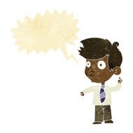 cartoon boy asking question with speech bubble N2
