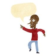 cartoon angry old man with speech bubble N11