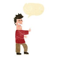 cartoon laughing man with speech bubble N4