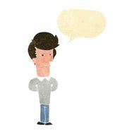 cartoon jaded man with speech bubble N2