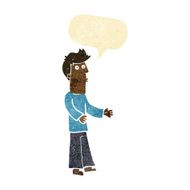 cartoon man explaining with speech bubble N2