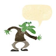 cartoon goblin with speech bubble N2