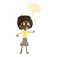 cartoon woman with speech bubble N3