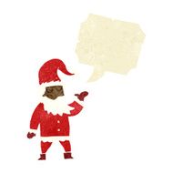 cartoon santa claus with speech bubble N14
